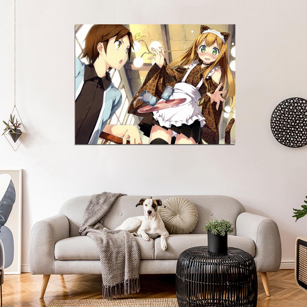 Azusa Azuki Youto Yokodera Hentai Ouji Anime Manga Art Wall Art Print Poster