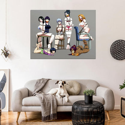 Sexy Hot Girls Anime Manga Art Wall Art Print Poster