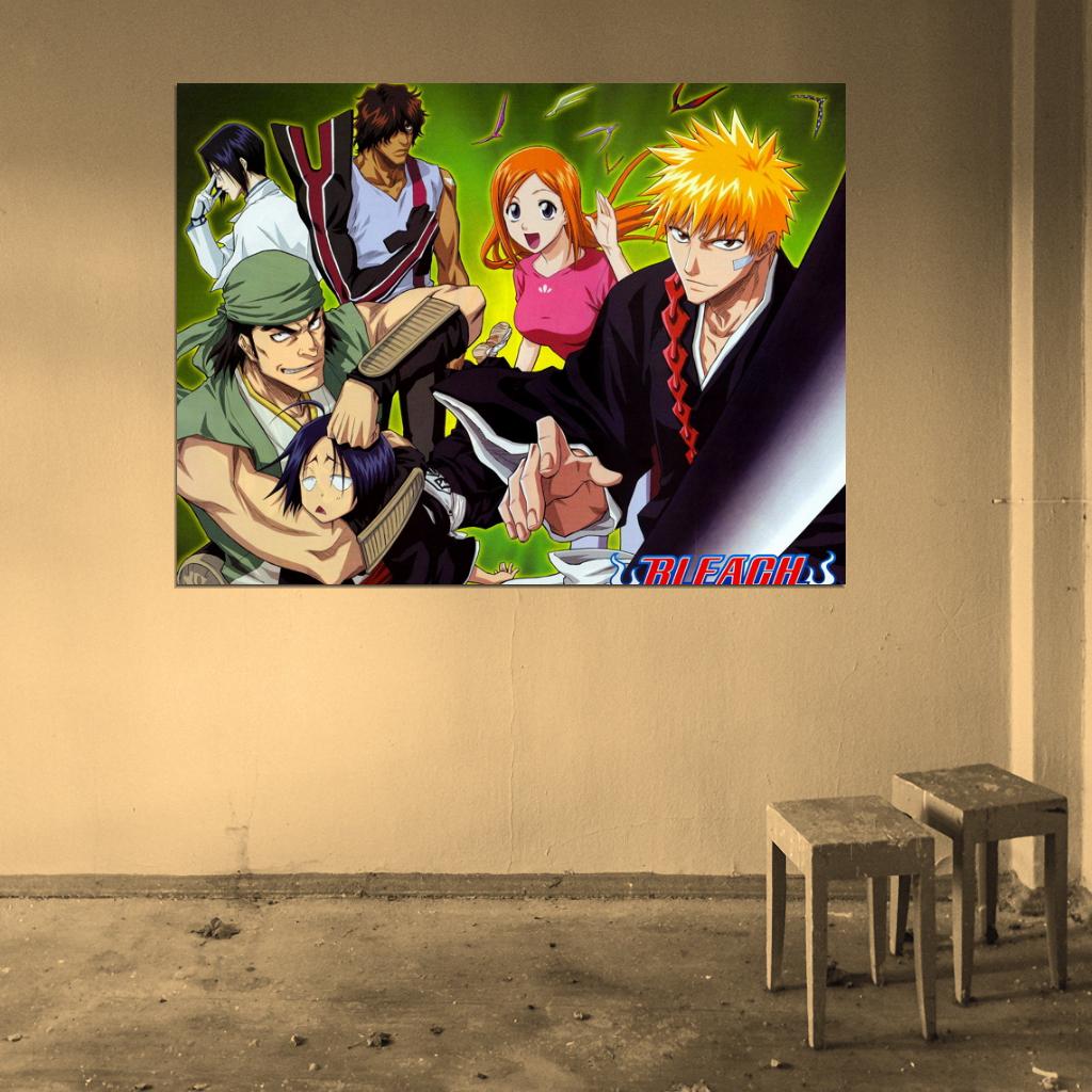 Bleach Characters Anime Manga Art Wall Art Print Poster