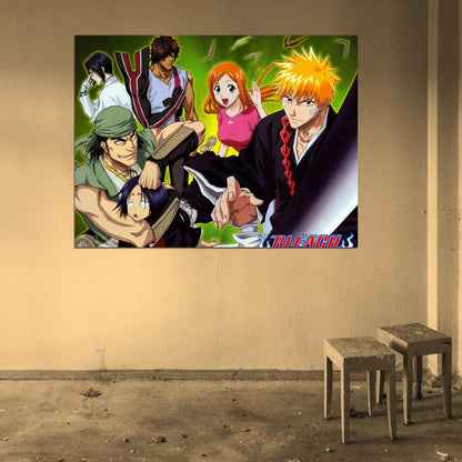 Bleach Characters Anime Manga Art Wall Art Print Poster