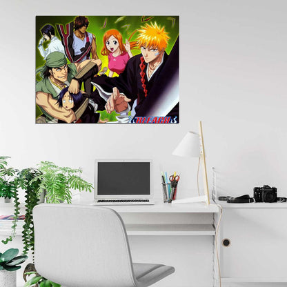 Bleach Characters Anime Manga Art Wall Art Print Poster