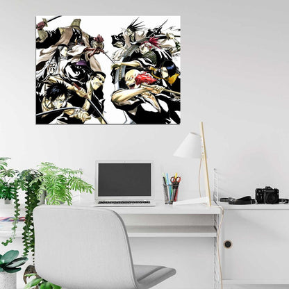 Bleach Characters Cool Art Anime Manga Wall Art Print Poster