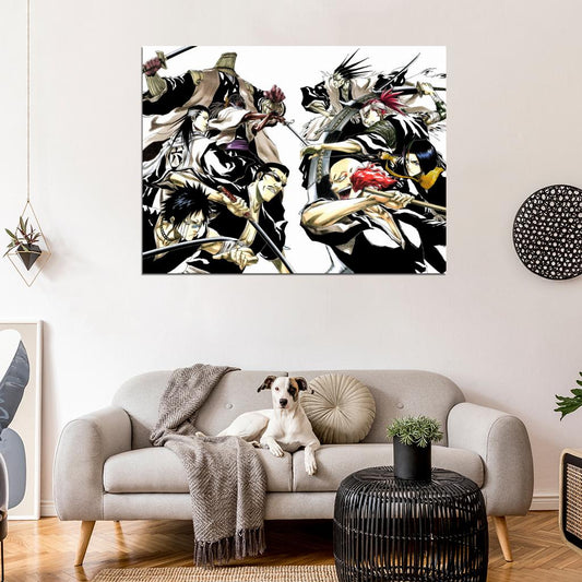 Bleach Characters Cool Art Anime Manga Wall Art Print Poster