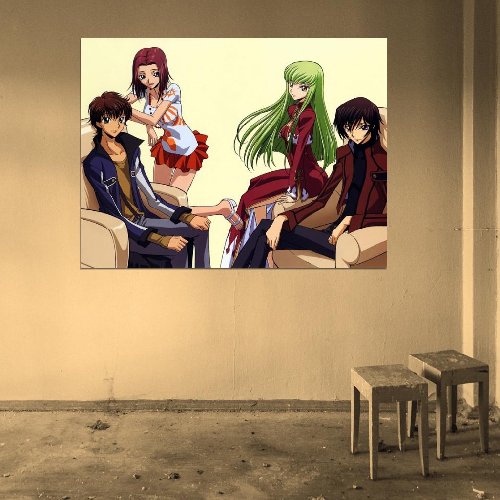 Code Geass Characters Anime Manga Art Wall Art Print Poster