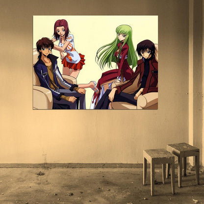Code Geass Characters Anime Manga Art Wall Art Print Poster