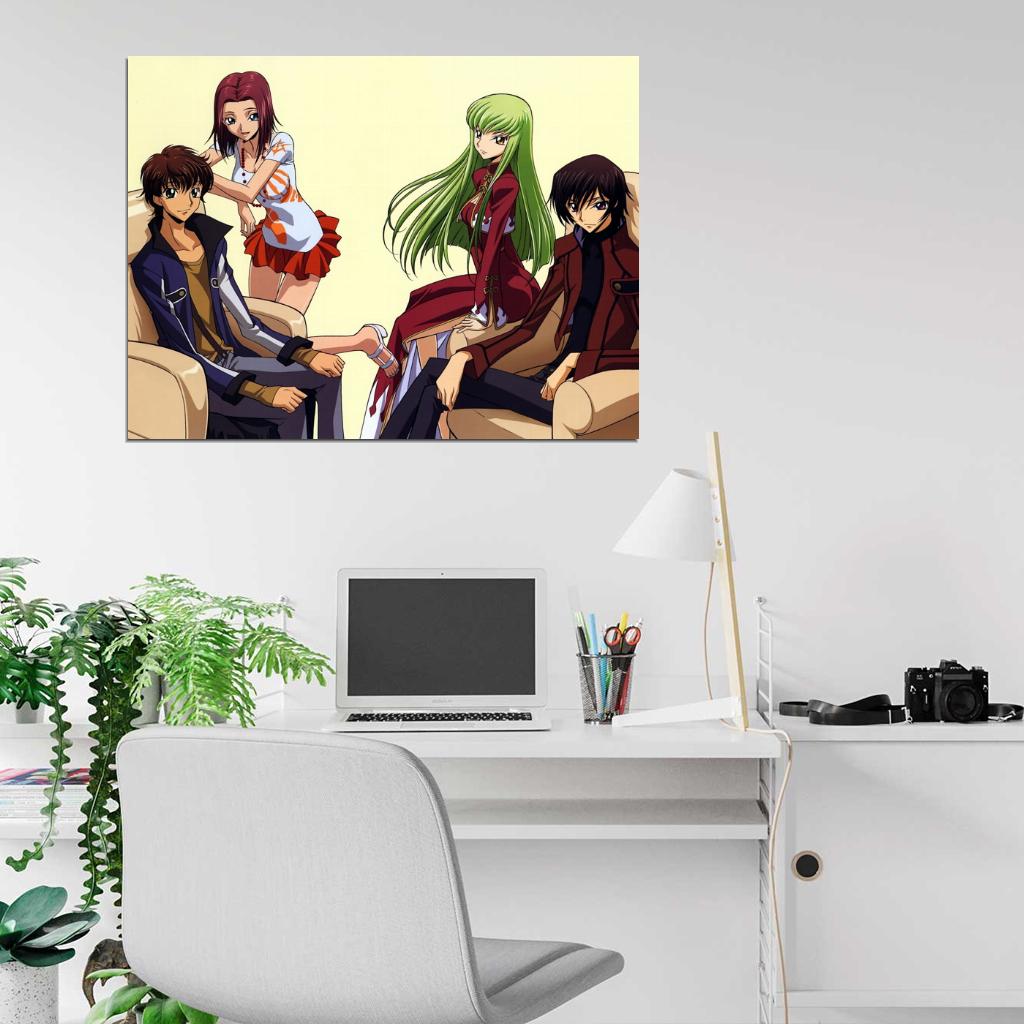Code Geass Characters Anime Manga Art Wall Art Print Poster