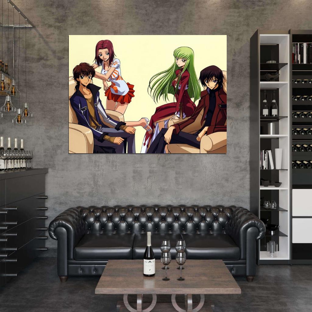 Code Geass Characters Anime Manga Art Wall Art Print Poster