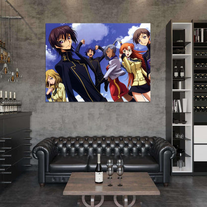 Code Geass Characters Anime Manga Art Wall Art Print Poster