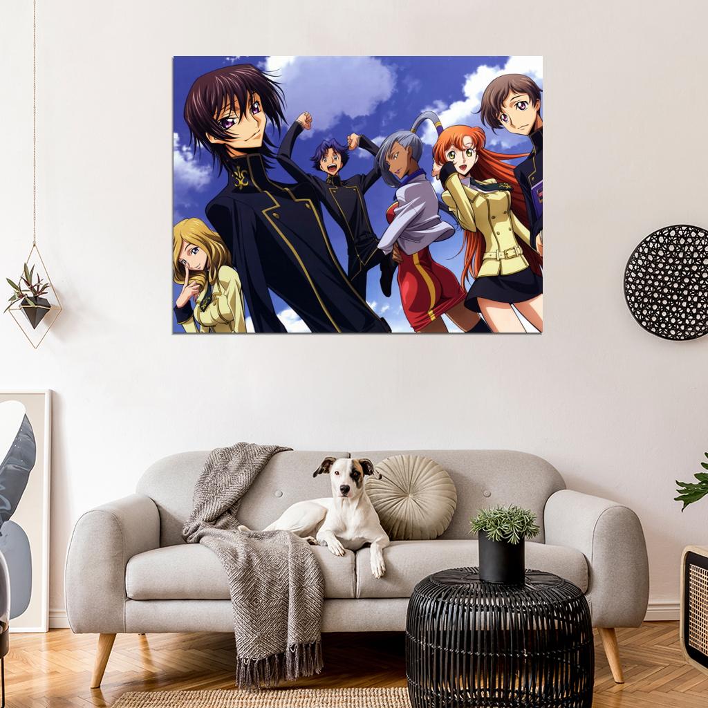 Code Geass Characters Anime Manga Art Wall Art Print Poster