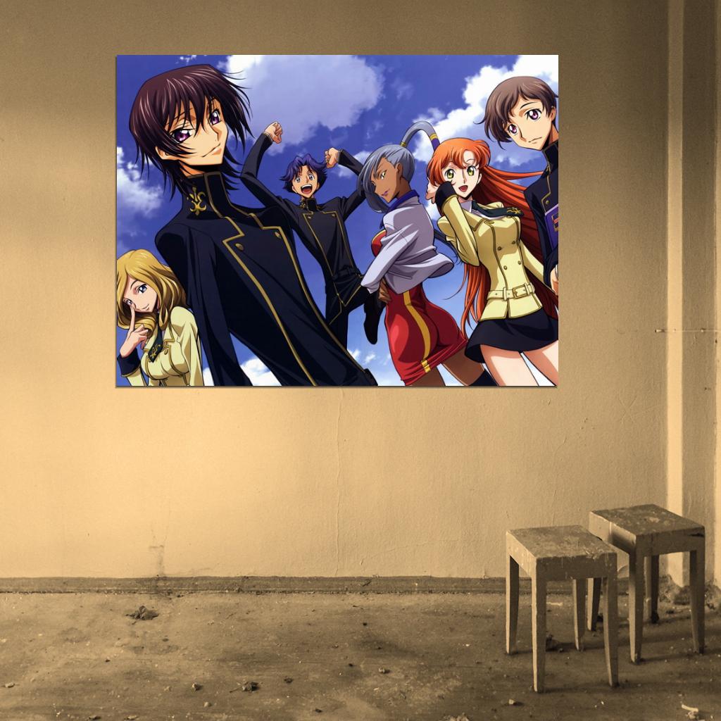 Code Geass Characters Anime Manga Art Wall Art Print Poster