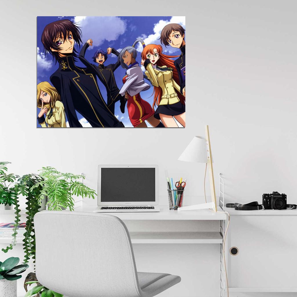 Code Geass Characters Anime Manga Art Wall Art Print Poster