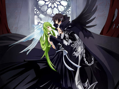 Code Geass Lelouch C C Anime Manga Art Wall Art Print Poster