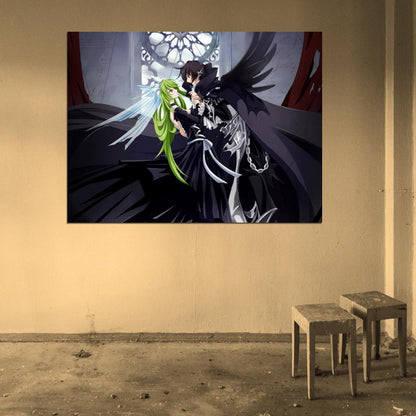 Code Geass Lelouch C C Anime Manga Art Wall Art Print Poster