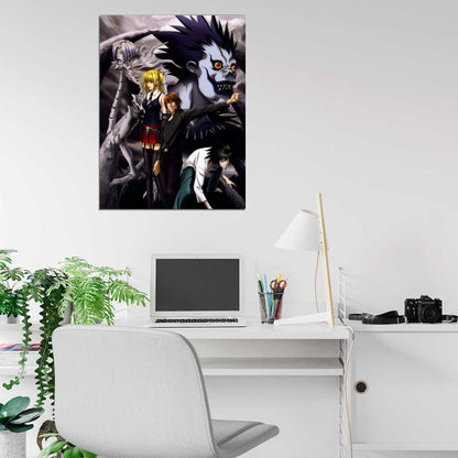 Death Note Characters Anime Manga Art Wall Art Print Poster