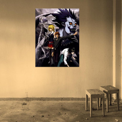 Death Note Characters Anime Manga Art Wall Art Print Poster