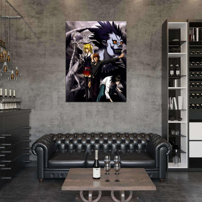 Death Note Characters Anime Manga Art Wall Art Print Poster