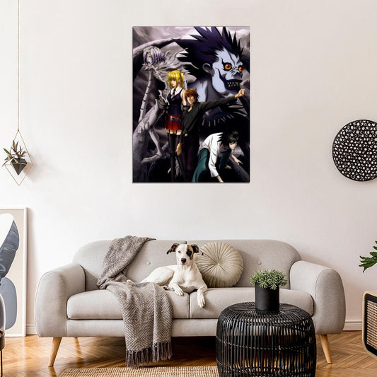 Death Note Characters Anime Manga Art Wall Art Print Poster