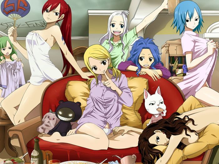 Fairy Tail Characters Hot Sexy Girls Anime Manga Art Wall Art Print Poster