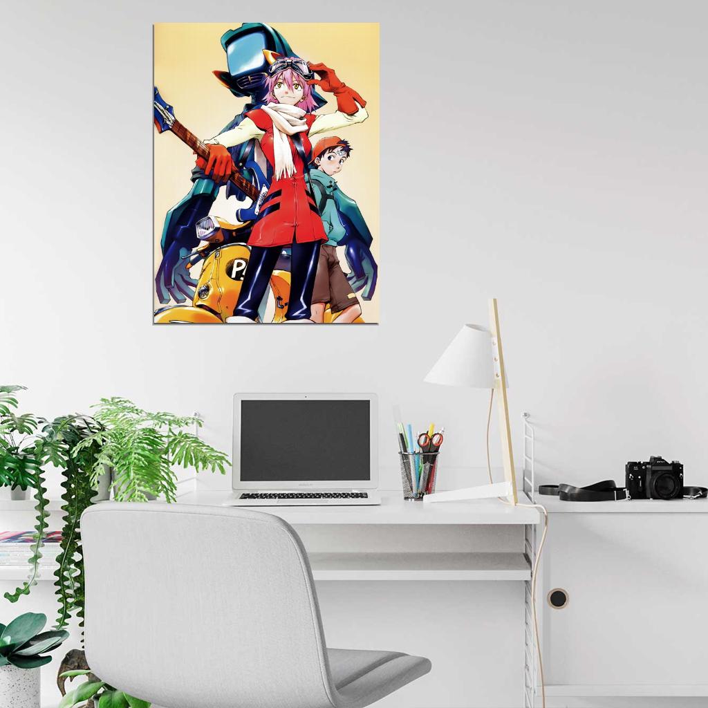 FLCL Haruko Haruhara Painting Anime Manga Art Wall Art Print Poster
