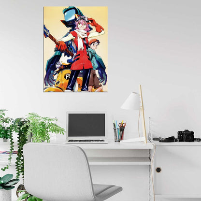 FLCL Haruko Haruhara Painting Anime Manga Art Wall Art Print Poster