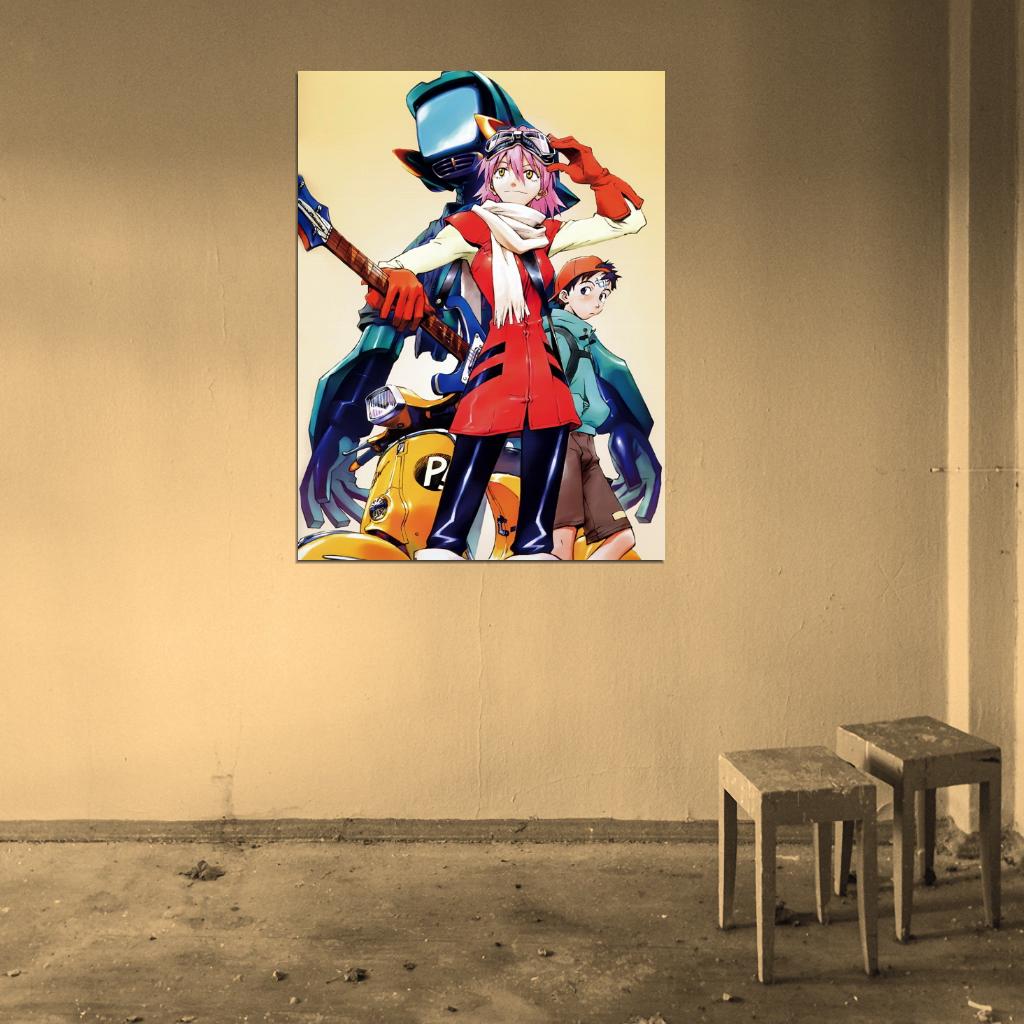 FLCL Haruko Haruhara Painting Anime Manga Art Wall Art Print Poster