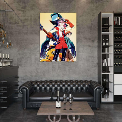 FLCL Haruko Haruhara Painting Anime Manga Art Wall Art Print Poster