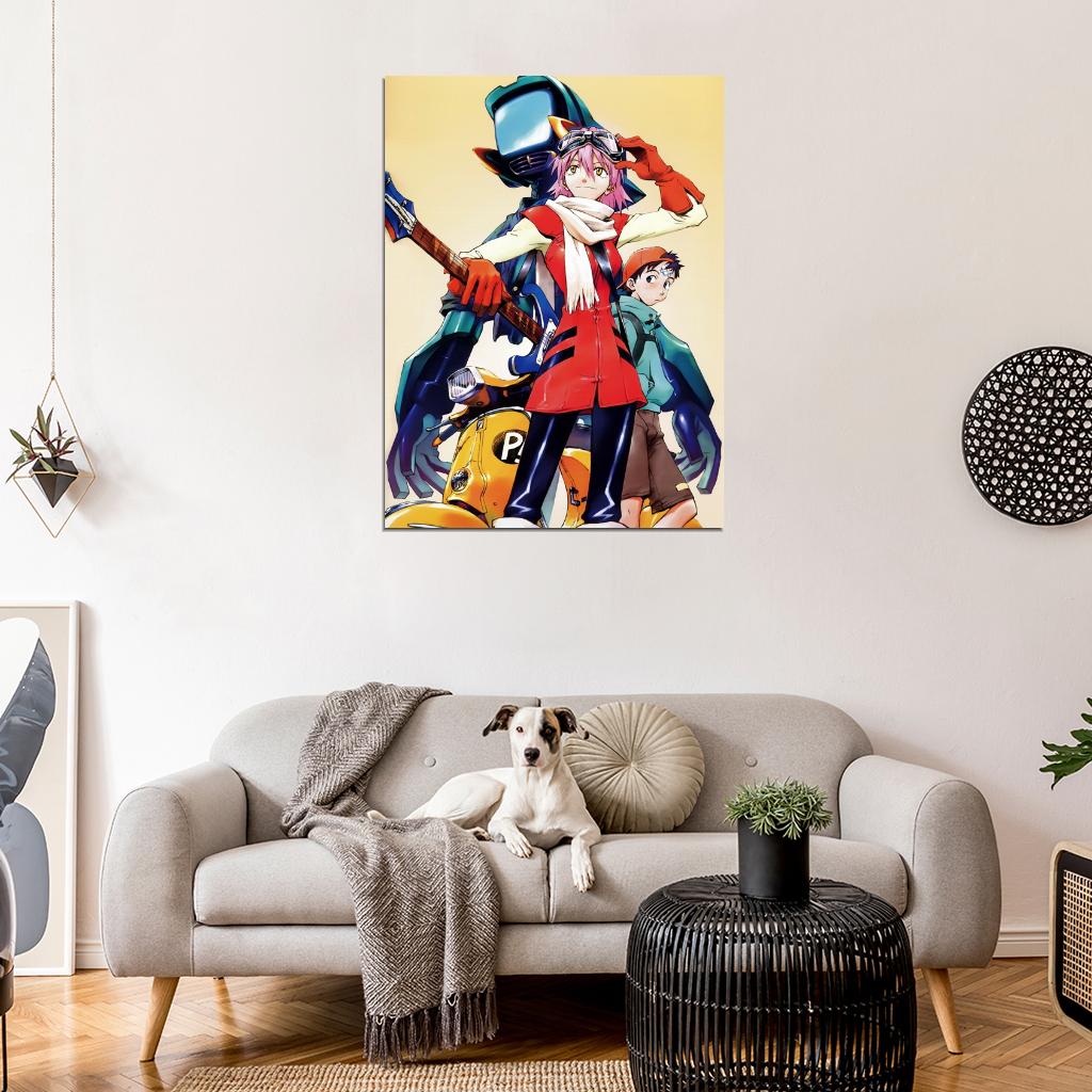 FLCL Haruko Haruhara Painting Anime Manga Art Wall Art Print Poster