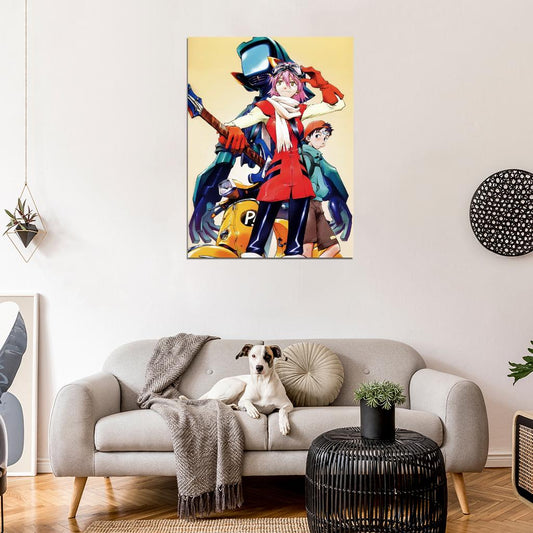 FLCL Haruko Haruhara Painting Anime Manga Art Wall Art Print Poster