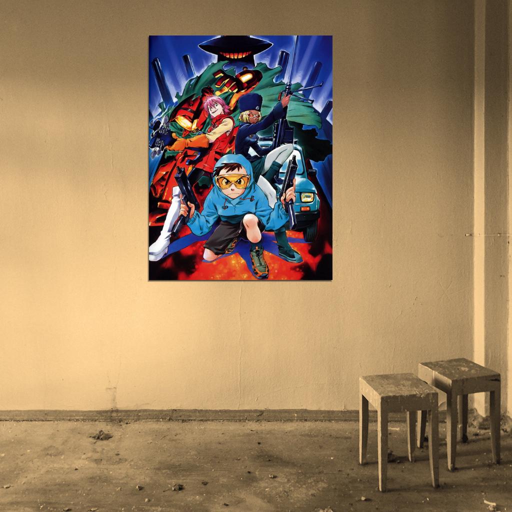 FLCL Characters Anime Manga Art Wall Art Print Poster