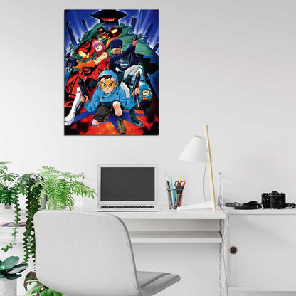 FLCL Characters Anime Manga Art Wall Art Print Poster