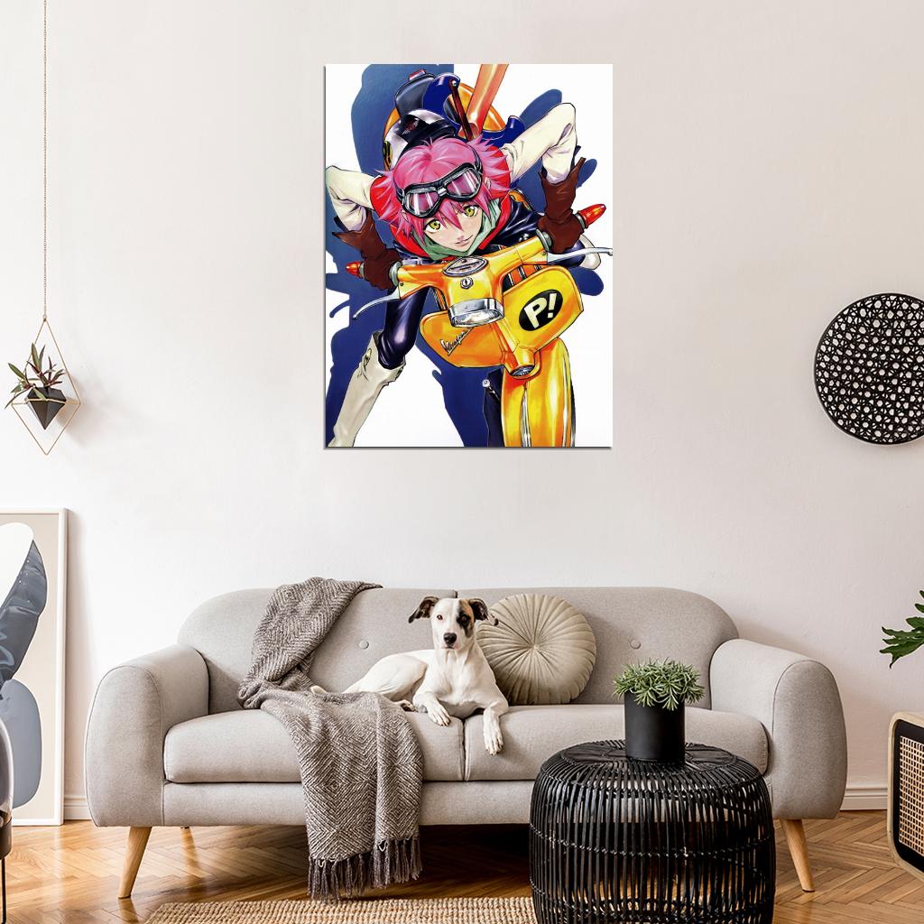 FLCL Haruko Haruhara Anime Manga Art Wall Art Print Poster