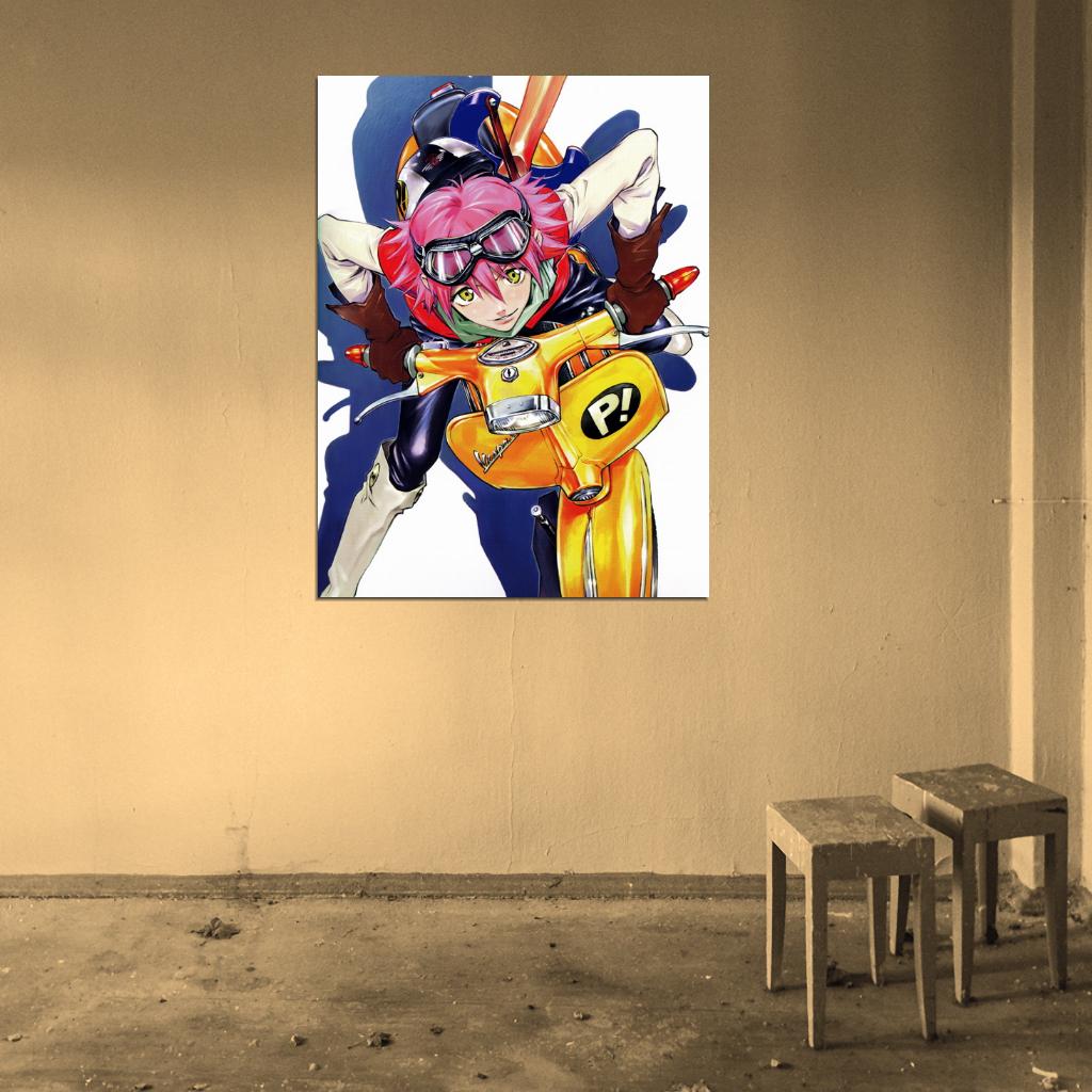 FLCL Haruko Haruhara Anime Manga Art Wall Art Print Poster