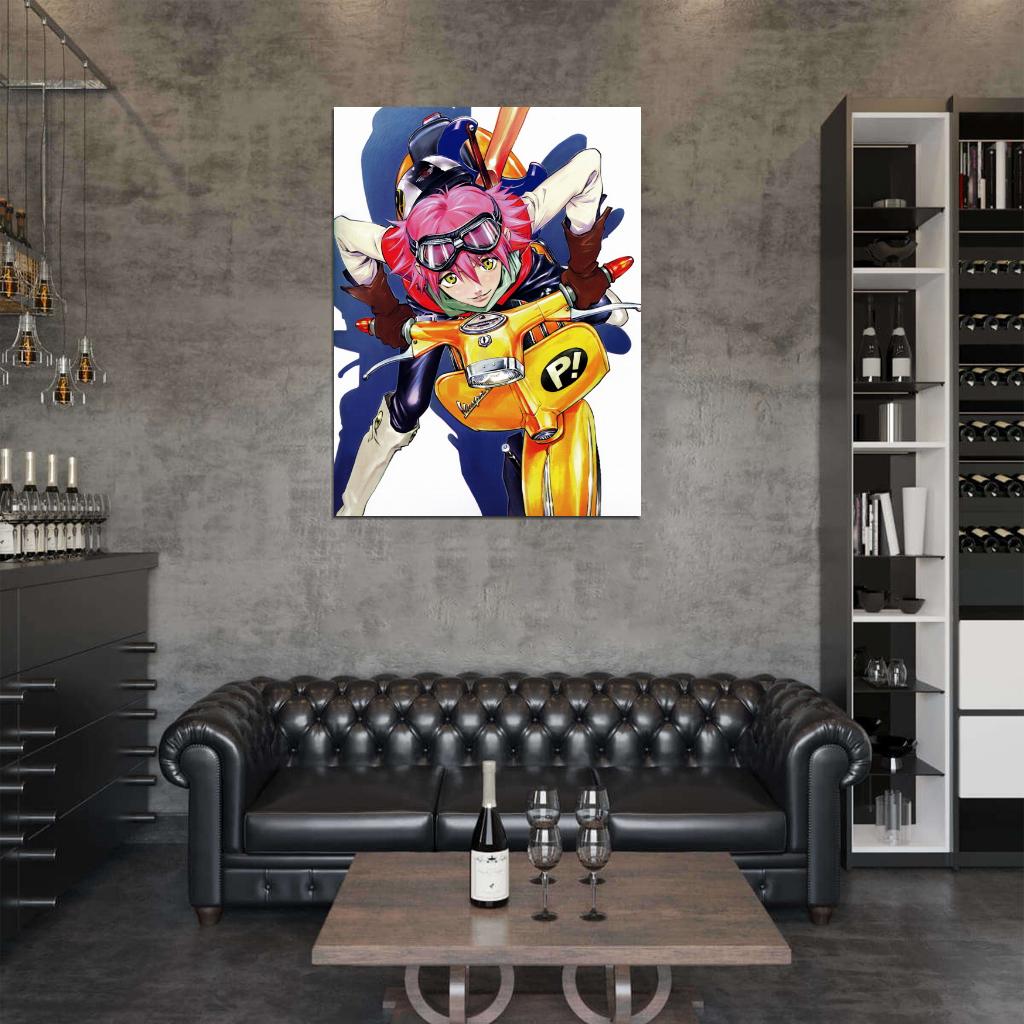 FLCL Haruko Haruhara Anime Manga Art Wall Art Print Poster