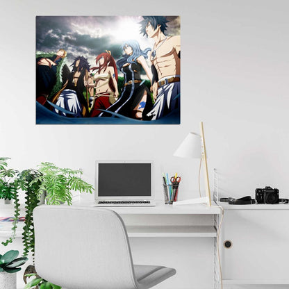 Fairy Tail Characters Anime Manga Art Wall Art Print Poster