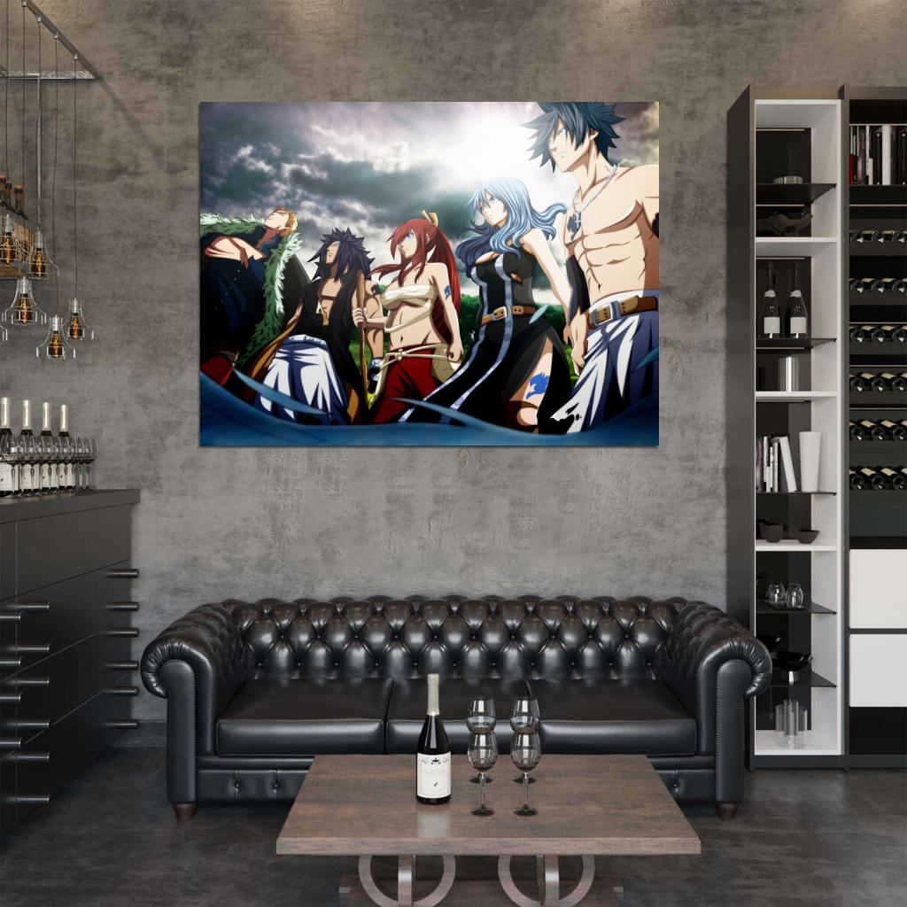Fairy Tail Characters Anime Manga Art Wall Art Print Poster
