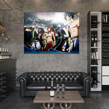 Fairy Tail Characters Anime Manga Art Wall Art Print Poster
