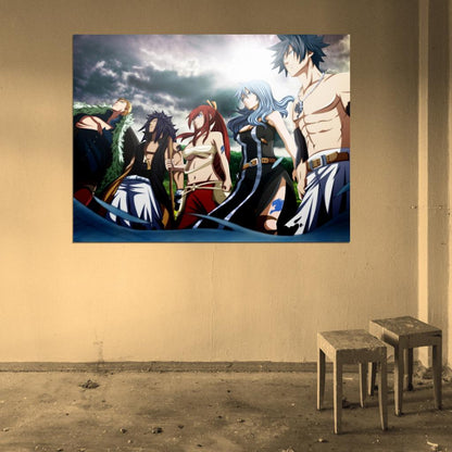 Fairy Tail Characters Anime Manga Art Wall Art Print Poster