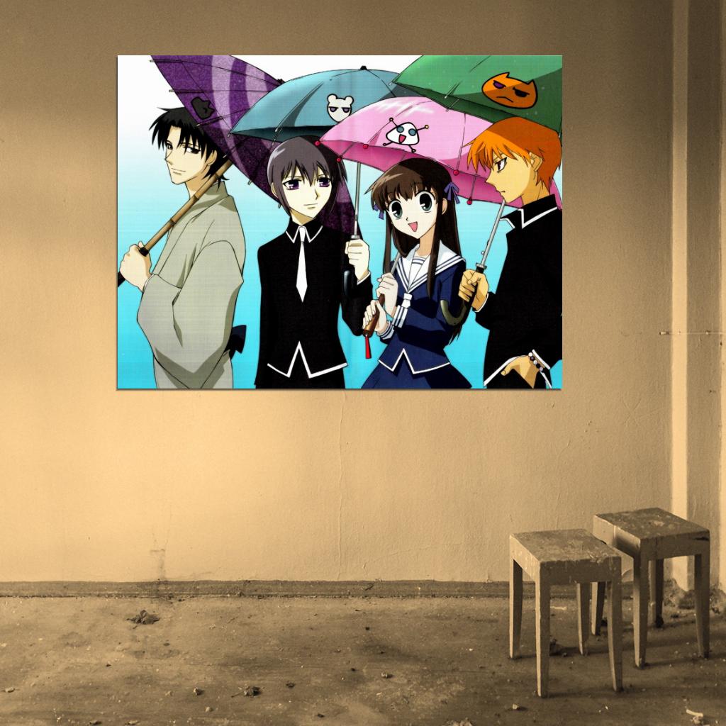 Fruits Basket Umbrella Anime Manga Art Wall Art Print Poster