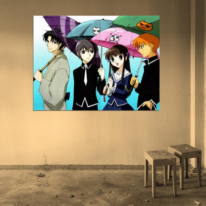 Fruits Basket Umbrella Anime Manga Art Wall Art Print Poster