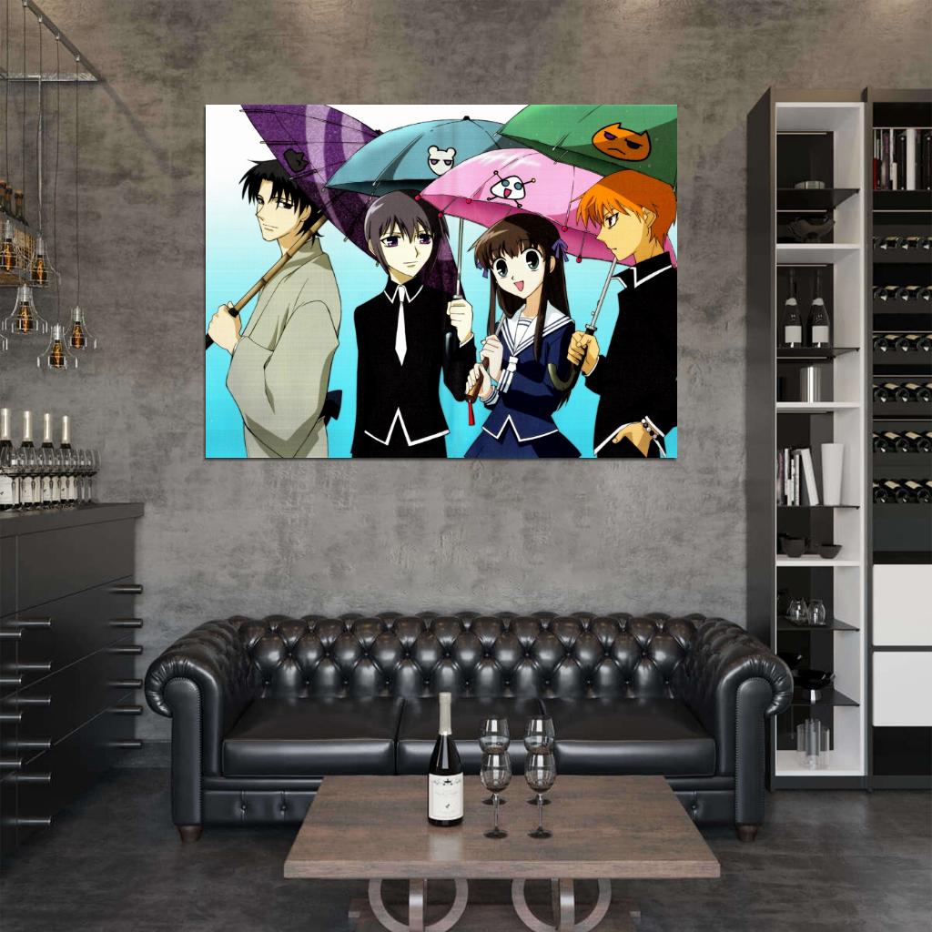 Fruits Basket Umbrella Anime Manga Art Wall Art Print Poster