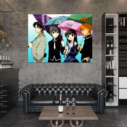 Fruits Basket Umbrella Anime Manga Art Wall Art Print Poster