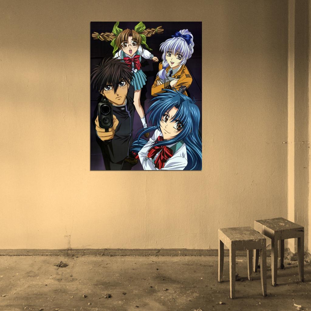 Full Metal Panic Characters Anime Manga Art Wall Art Print Poster