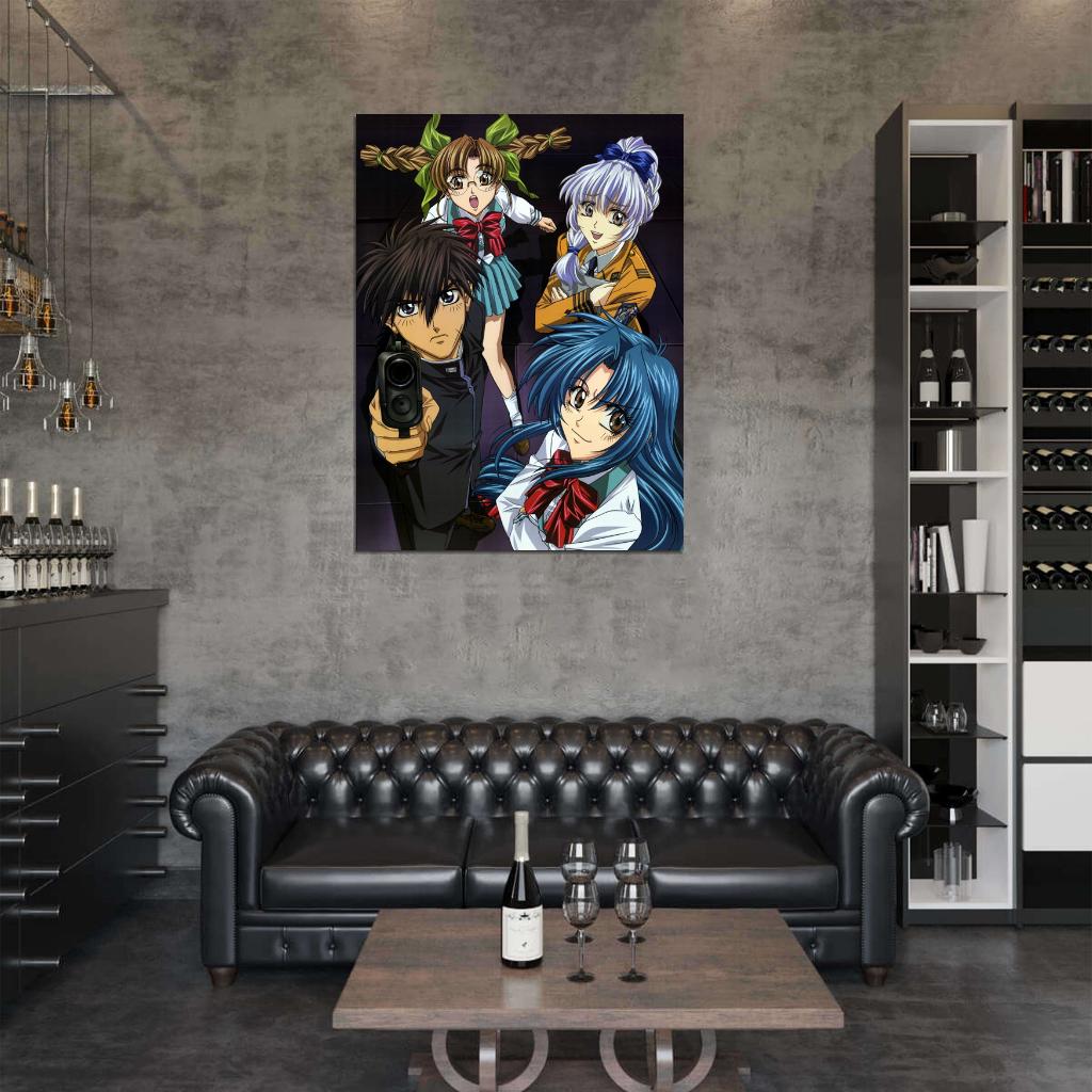 Full Metal Panic Characters Anime Manga Art Wall Art Print Poster