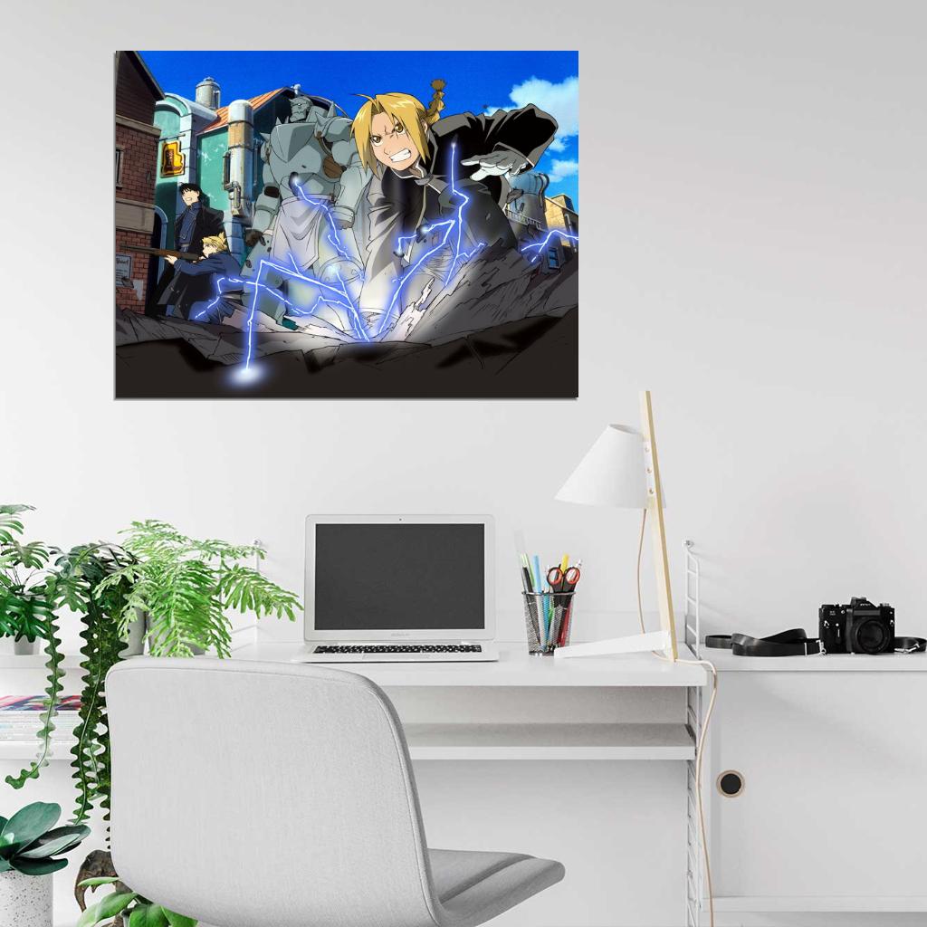 Fullmetal Alchemist Anime Manga Art Wall Art Print Poster