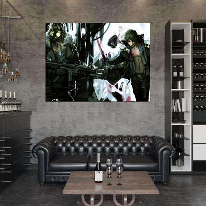 Weapons Soldiers Awesome Anime Manga Art Wall Art Print Poster