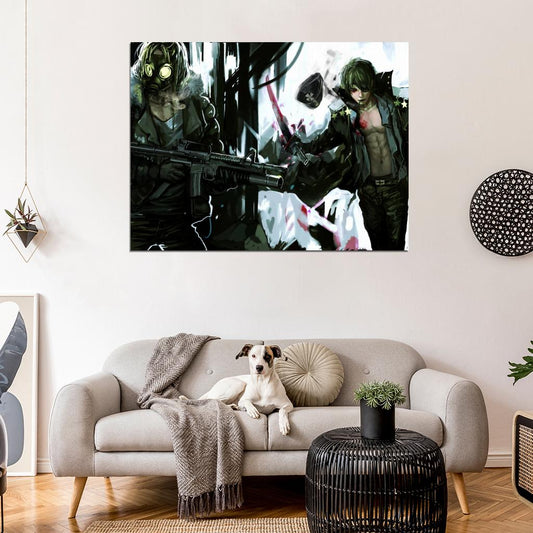 Weapons Soldiers Awesome Anime Manga Art Wall Art Print Poster