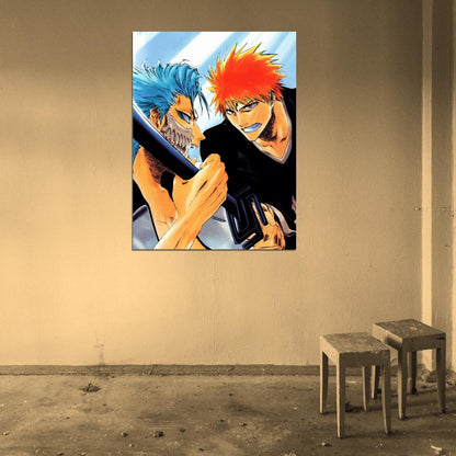 Grimmjow Bleach Painting Anime Manga Art Wall Art Print Poster