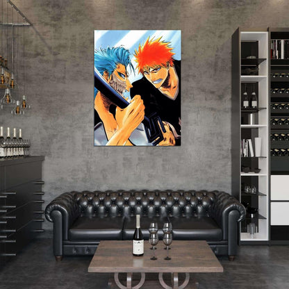Grimmjow Bleach Painting Anime Manga Art Wall Art Print Poster