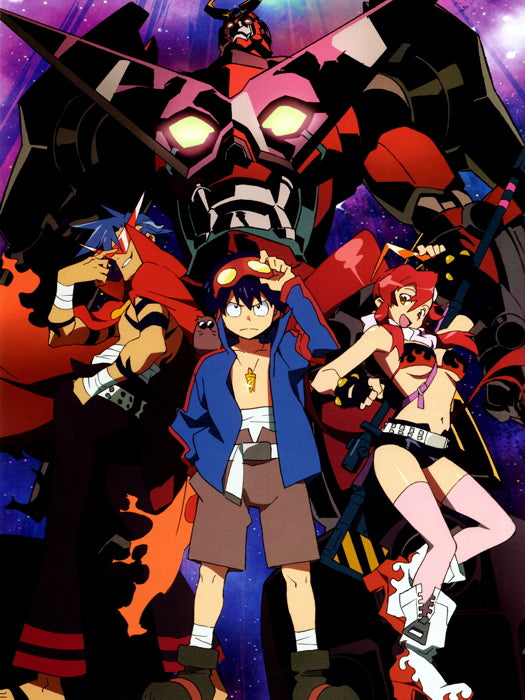 Gurren Lagann Characters Anime Manga Art Wall Art Print Poster