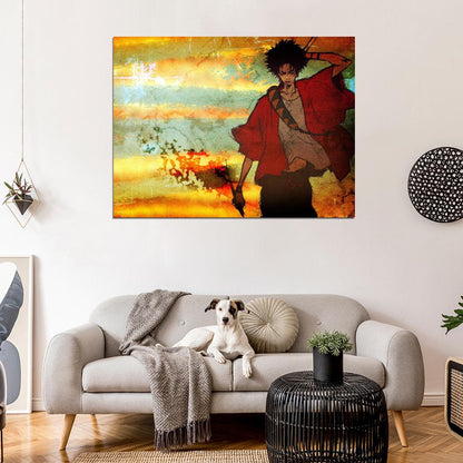 Samurai Champloo Cool Painting Vintage Anime Manga Art Wall Art Print Poster